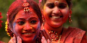 The festival of colors Holi, India