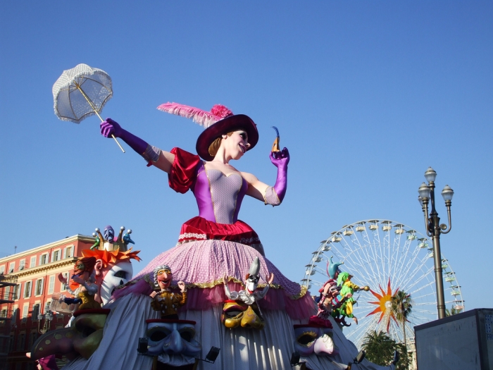 Biggest carnival in nice