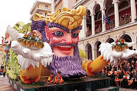 The season of carnivals in Greece
