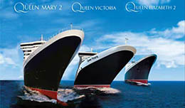 Cruises Cunard: meeting of the three Queens